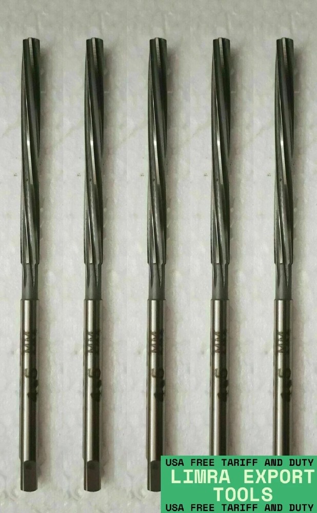 HSS Valve Stem Guide Reamers Set of 5 Pcs - 4.5mm - 5mm - 5.5mm - 6mm - 6.5mm HSS Valve Stem Guide Reamers Set of 5 Pcs - 4.5mm - 5mm - 5.5mm - 6mm - 6.5mm