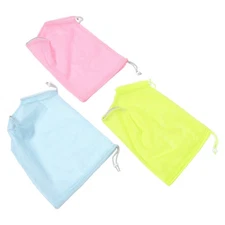  3 Pcs Anti-scratch Cat Bath Bag Grooming Wrap Breathable Mesh Shower