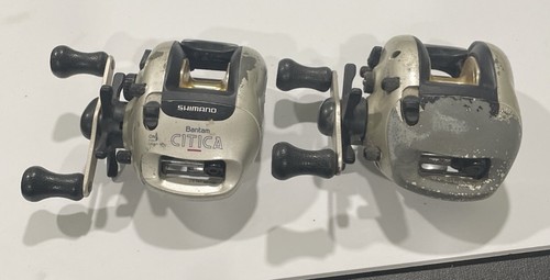Lot 2 Shimano Bantam Citica CI-100 Baitcasting Reels Parts Repair Release Issue