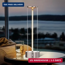 Cordless Portable LED Table Lamp  Rechargeable Battery Operated Desk Lamp with T