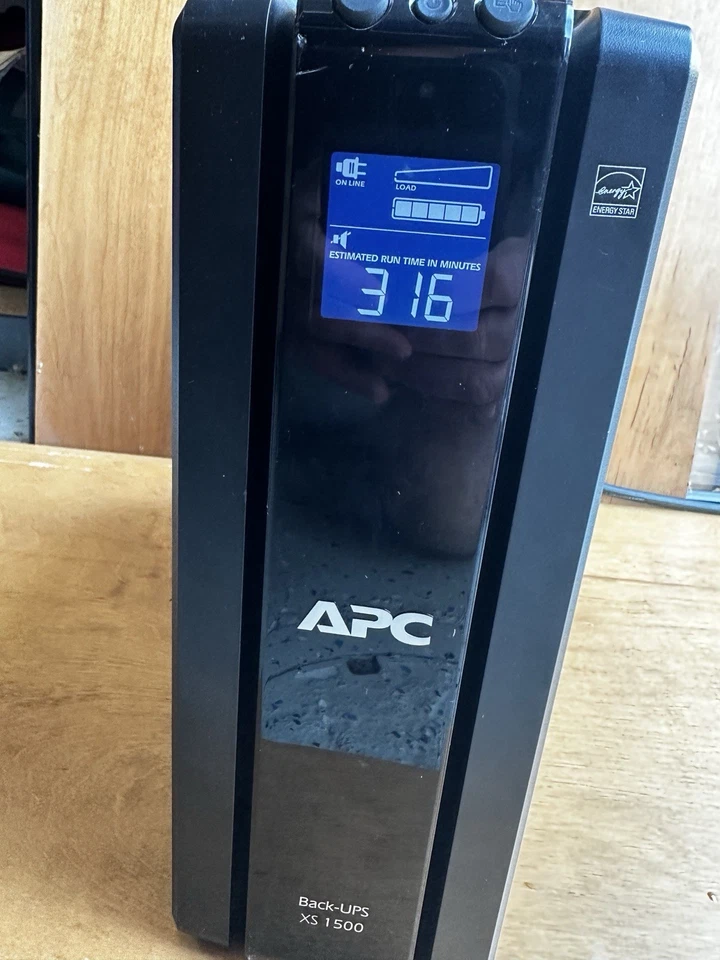 APC Back-UPS XS 1500 BX1500G 1500VA 865W with Connectors, Tested Working - Image 3 of 4