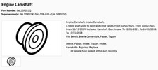 Volkswagen Camshaft 06l109021q Volkswagen Camshaft 06l109021q