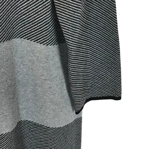 NWT Anne Klein Womens Size Large Gray Mixed Pattern Sweater Dress NEw - 第 7/8 張圖片