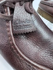 Clarks Originals Men's Shoes Wallabees Brown Leather Lace Up Boots Sz 12