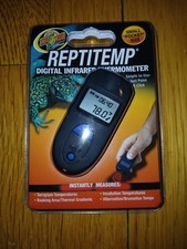 NEW Zoo Med Labs ReptiTemp Digital Infrared Terrarium Reptile Thermometer SEALED