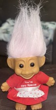 Vintage 1990's Russ You  re Very Special 4  Troll Doll Pink Hair US49