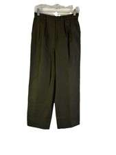 Vintage 90s Rockabilly Pants Womens 8 Wool Pleated High Rise Old Money