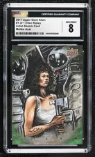 2017 Upper Deck Alien Movie 1/1 Melike Acar CGC 8 Auto Sketch p1l