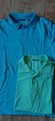2 St. CHIEMSEE Poloshirt Damen Polohemd Shirt Gr.M lindgrün türkis 1x getragen
