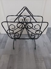 Porte revues en fer forgé années 70