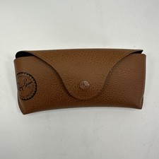 Vintage Ray-Ban Brown/Tan Leather Sunglasses Case Only