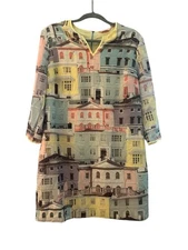 Ted Baker Regency Elodie Houses Pastel Tunic Dress Size 4