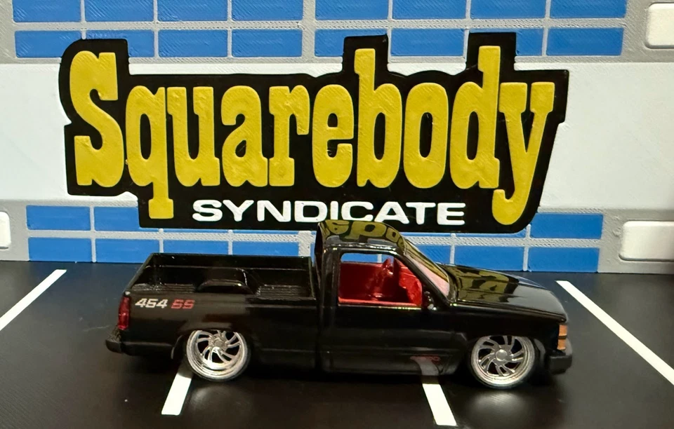 Custom M2 Machines Black OBS 1991 Chevrolet C1500 SS 454 HS42 3d Resin Wheels - Image 2 of 4