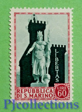6392- SAN MARINO 1954 STATUA DELLA LIBERTA' L. 60 MNH