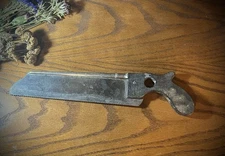 Antique Snowden civil war era amputation bone saw ebony pistol grip handle