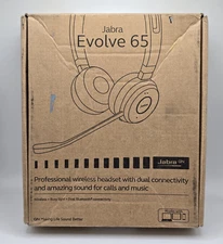 Jabra Evolve 65 SE Link380a MS Wireless Stereo Headset with Noise Cancelling Mic