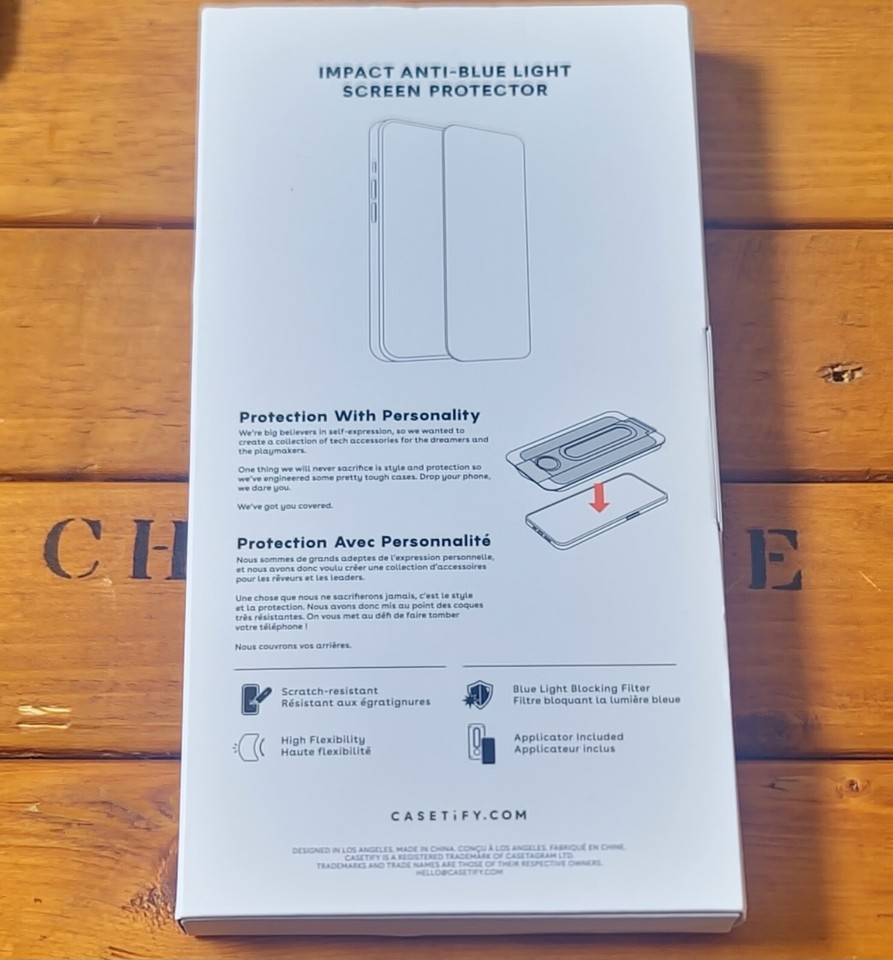 Casetify Impact AntiBlue Light Screen Protector For iPhone 15 Pro eBay