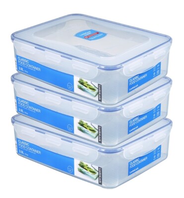 LocknLock: 3x Dose rechteckig 3,9 l (HPL834/3)
