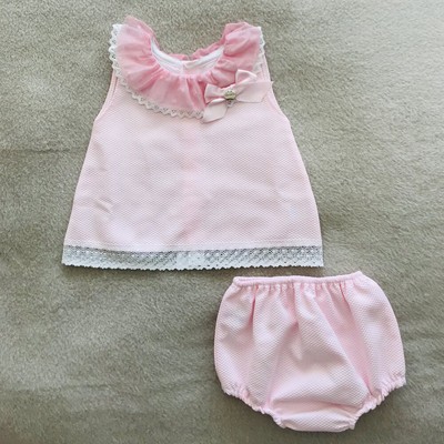 Spanish Baby Girls Set Pink Jam Pants Set Ebay