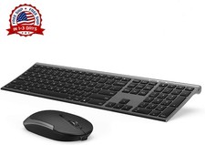 Combo De Teclado Y Mouse Inalambricos Compact Slim Para Apple Imac Pc Deskto...