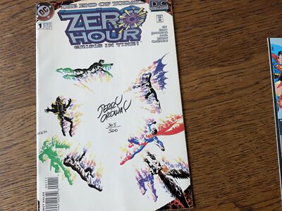 DC Comics Zero Hour The End Of Today .#0-4 305/500 Signed by Jerry Ordway