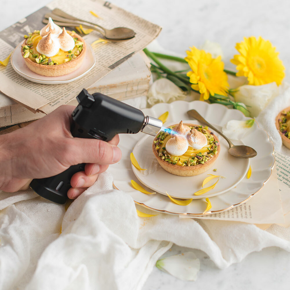 Decora Mini bruciatore Ideale per Cucina per Crème brùlèe meringhe Carne etc