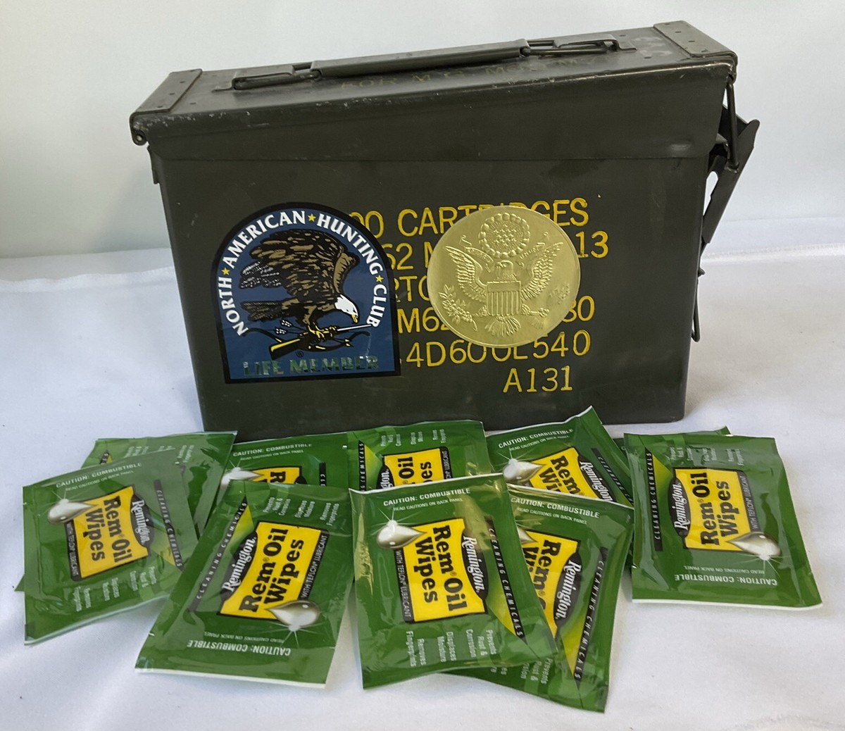 US Military Ammo Box M.G.M60-M73 200 Cartridges 7.62MM M13 Cartons