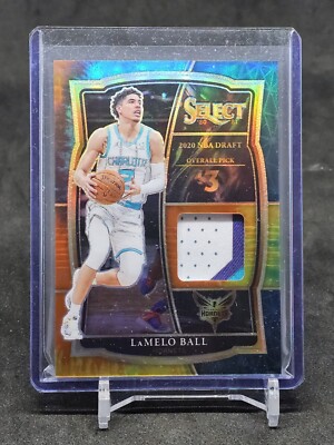 LaMelo Ball  20-21 Select Tie Dye Patch Jersey #/25 Hornets