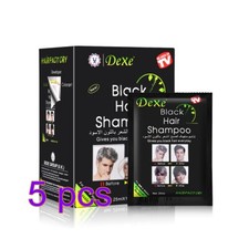 50-10ACK DEXE Black Hair Shampoo 5 minutes Instant Dye Permanent Hair Colour