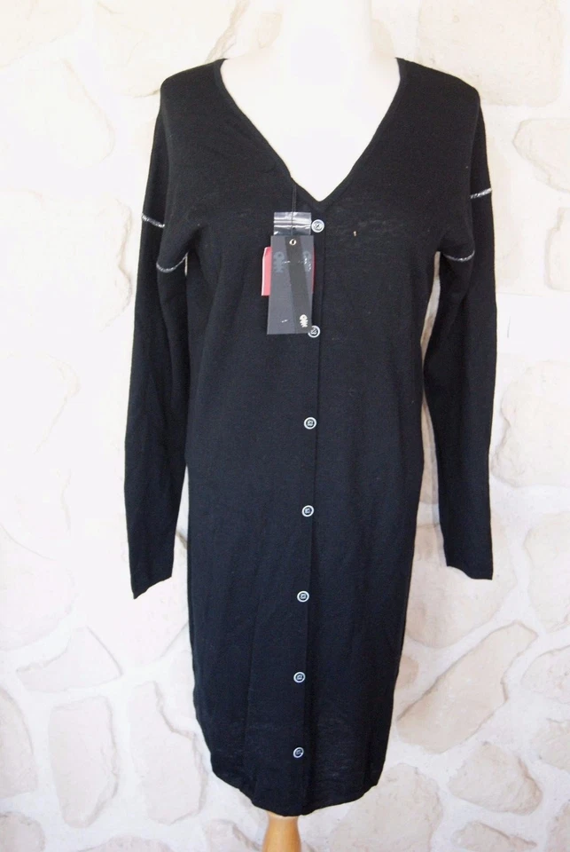 Robe noire neuve marque DIPLODOCUS en laine taille L étiqueté à 149€ - Photo 1/1