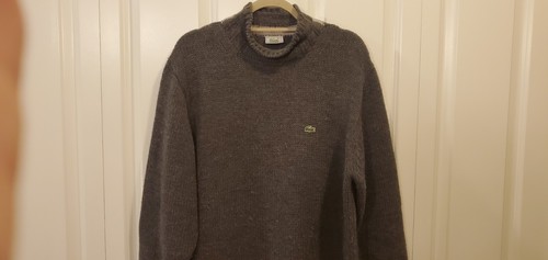 Lacoste Wool Blend Turtleneck Mens 5 (US Large) Pullover Sweater - Picture 4 of 11