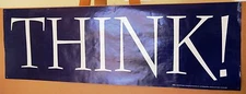 "Think!" Vintage Poster 1993 POP Posters Posterservice Inc 45246 