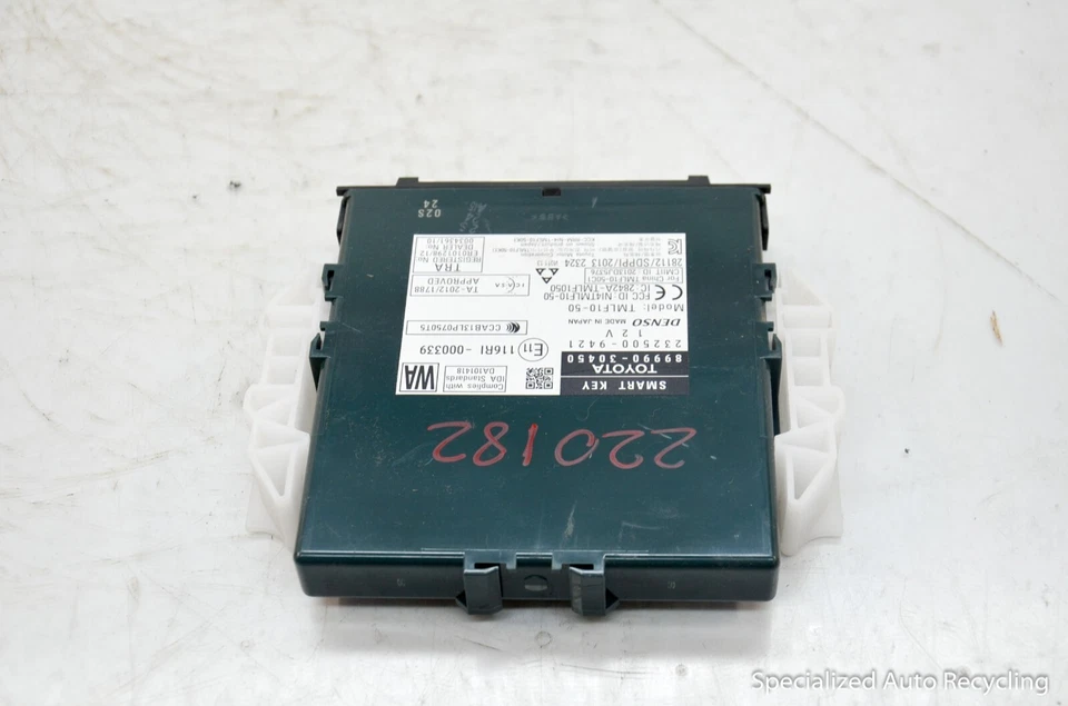 2015 Lexus Gs350 Smart Key Computer Module #89990-30450 - Изображение 3 из 4