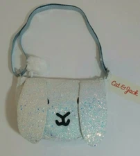 NEW Sparkle Glitter Bunny Girls Purse Bag Crossbody Cat & Jack