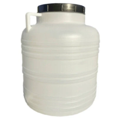 F&R Weithalsfass 60 Liter Sauerkrautfass Regen Fass Gepäcktonne Camping weiß