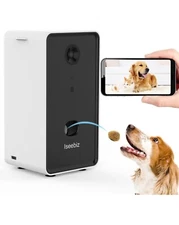 Pet Camera Treat Dispenser, 2 Way Audio Talk Listen, 5G WiFi, 1080P Night Vision