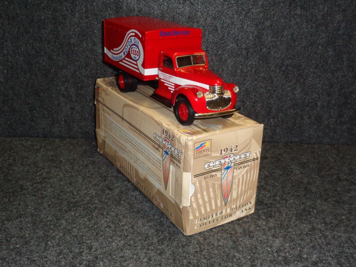 ESSO GASOLINE EXXON HUMBLE 1942 CHEVY 1-1/2 TON VAN BOX