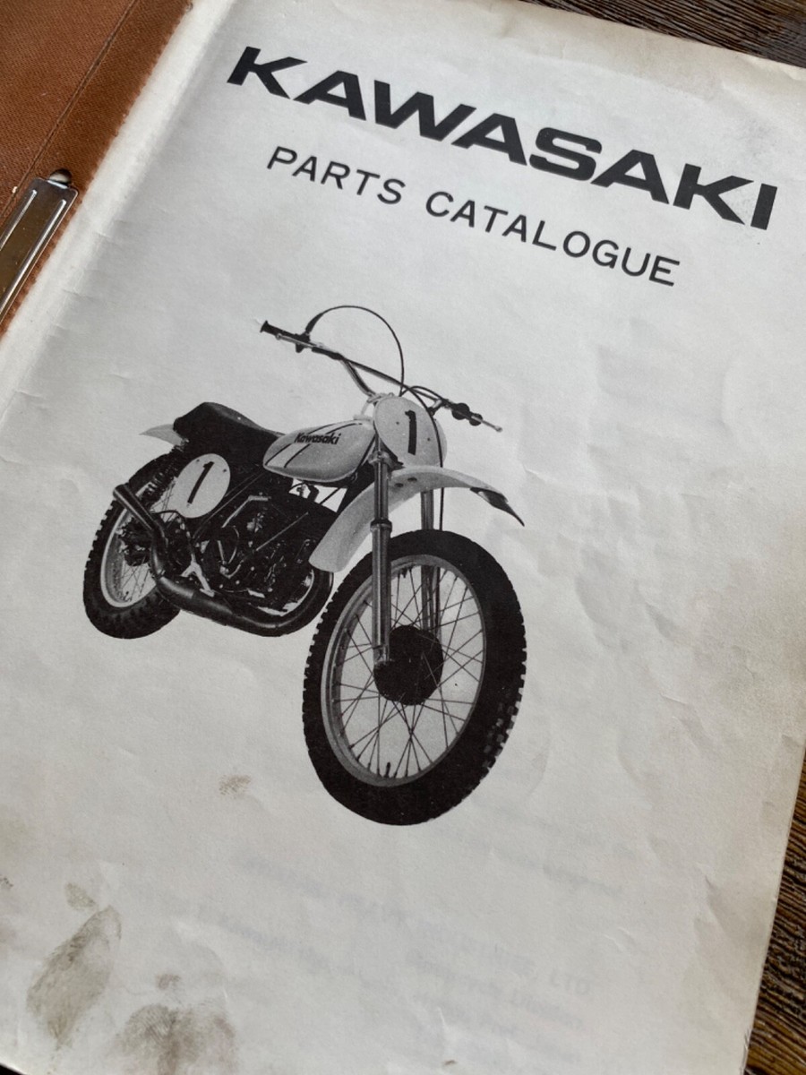 Kawasaki motorcycle parts manual catalog 1973 KX250 kx 250 | eBay