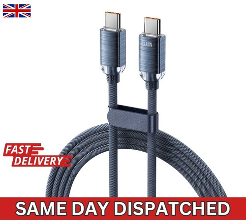 USB C To USB C Fast Charger PD 100W Dual Type C Charging Data Sync USB Cable - Zdjęcie 25 z 28
