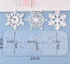 Christmas Snowflake Jewelry Pendant Epoxy Silicone Mold Resin Casting Mould Tool