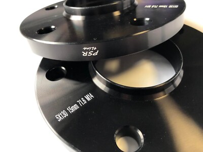 Porsche Spurverbreiterung 15mm 2er Satz in schwarz 5x130 PSR9Line
