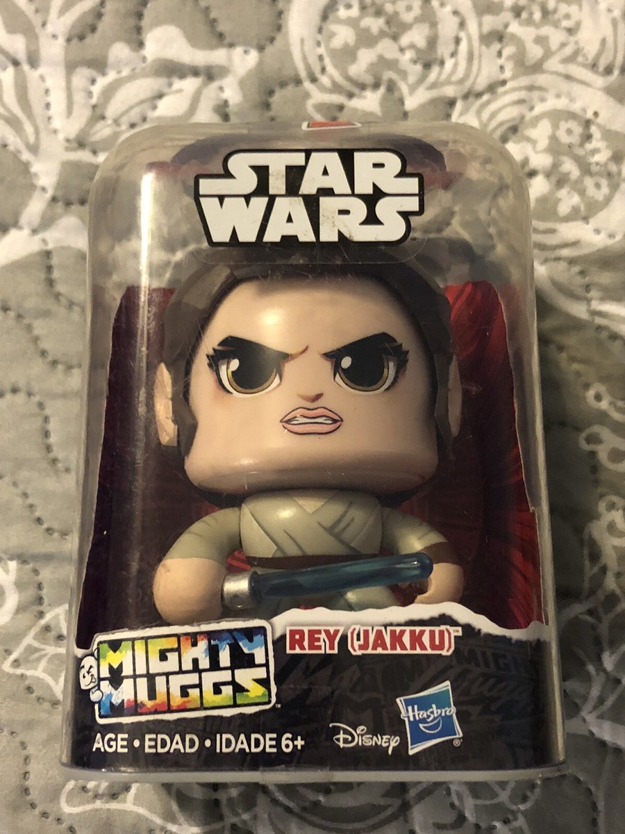 NEW!! Star Wars Mighty Muggs Rey (Jakku) #5, Disney, Hasbro Angry