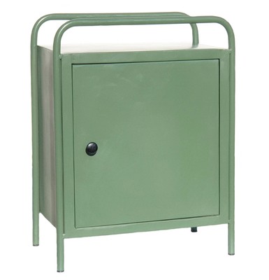 Metall Schrank Industrie Vintage Sideboard Nachtschrank Anrichte Grün
