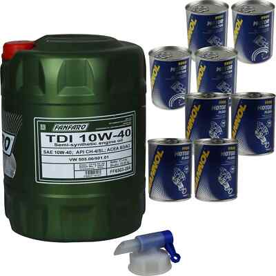 20L Tdi 10W-40 4xMotor Doctor + Flush Motor Fan Motor Oil