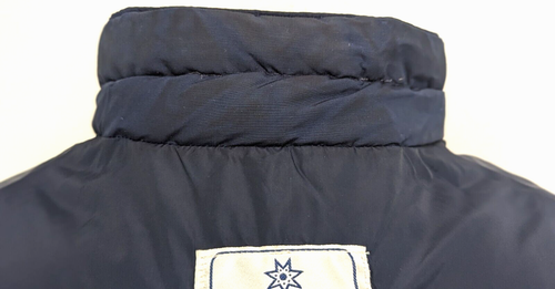 Vtg 80s ALPINE DESIGNS Mens M Quilted Goose Down Puffer Vest Blue USA MADE~READ* - Picture 12 of 12