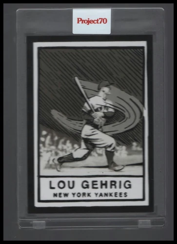 2021-22 Topps Project70 #250 Lou Gehrig New York Yankees Joshua Vides 1957 Topps