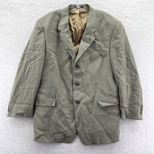 Kenneth Cole Blazer Jacket Mens 44 Gray Wool 44x33 USA Made Job Suit Sport Coat