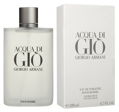 ACQUA DI GIO BY GIORGIO ARMANI Eau De Toilette 6.7OZ 200 ML BRAND NEW SEALED BOX