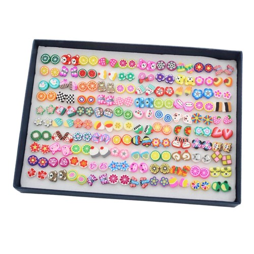 Juego de 100 pares de tapones para pendientes de perlas de diferentes formas\ - Imagen 1 de 10