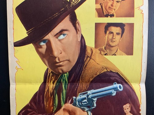 original 1957 Last of the Bad Men Folded Movie Poster 14 x 36 ~ WESTERN Classic - Picture 3 of 5